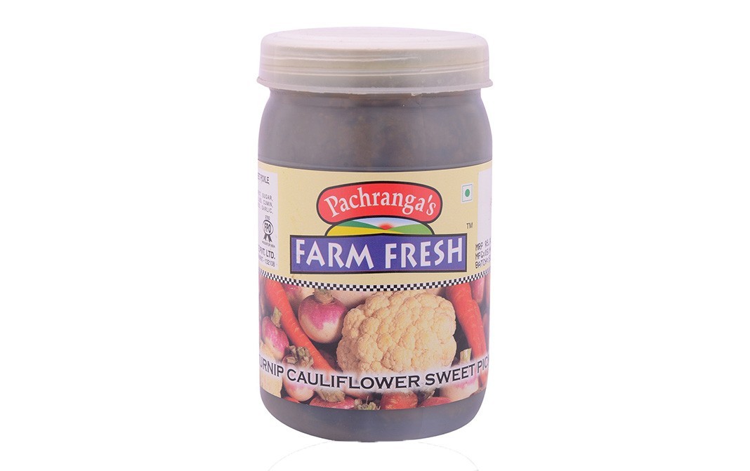 Pachranga's farm Fresh Turnip Cauliflower Sweet Pickle    Plastic Jar  400 grams